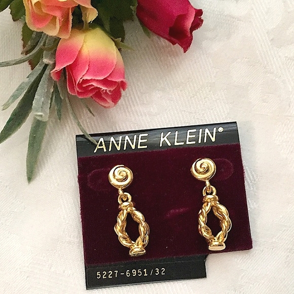 🌟NWT Anne Klein Gold Dangle Rope Earrings🌟 - Picture 1 of 5